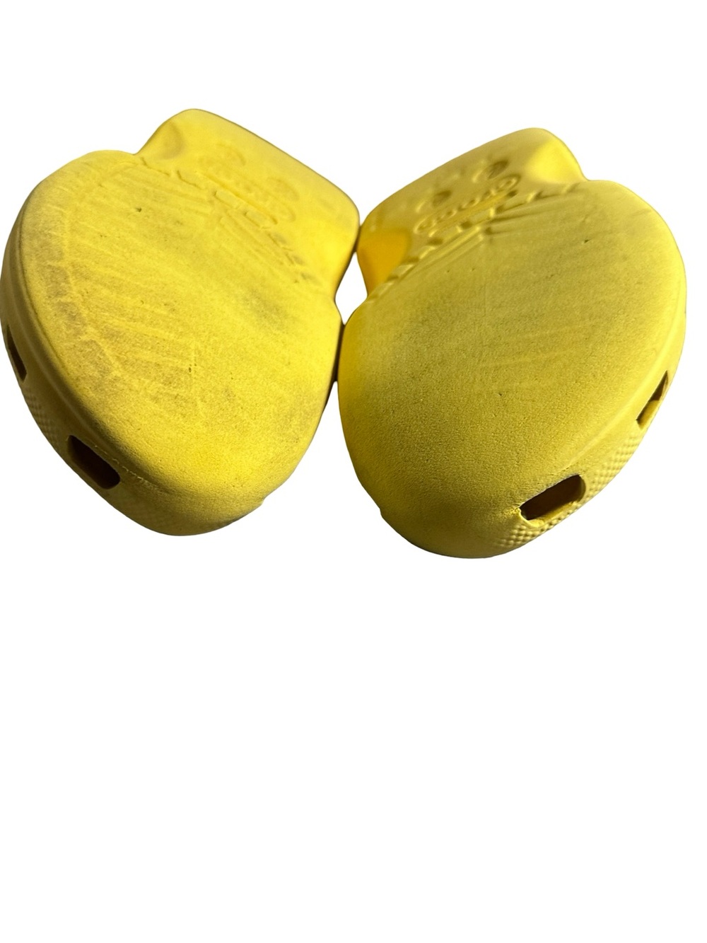 Crocs Kids J2 Classic Clog Yellow Big Kids Shoe Charms Casual Slip On - Picture 3 of 10